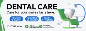 White Dental Care Facebook-Cover Template