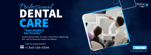 Violet Dental Care Facebook Cover Photo Template
