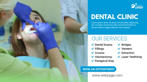 Professional Dental Services Video Ad Pos Twitter template