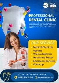 Professional Dentist Ad Template A5