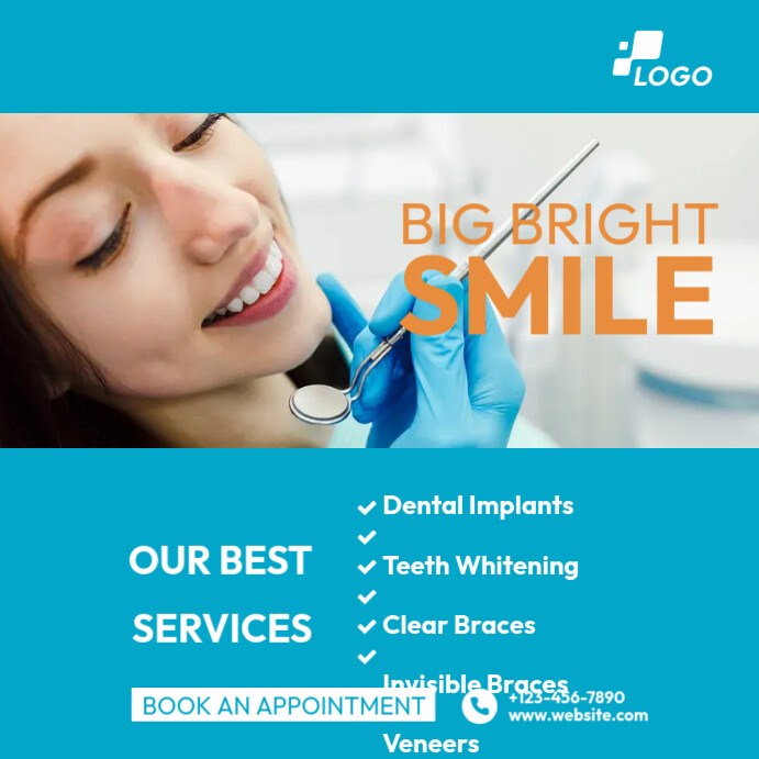 Professional Dentist Ad Template PosterMyWall