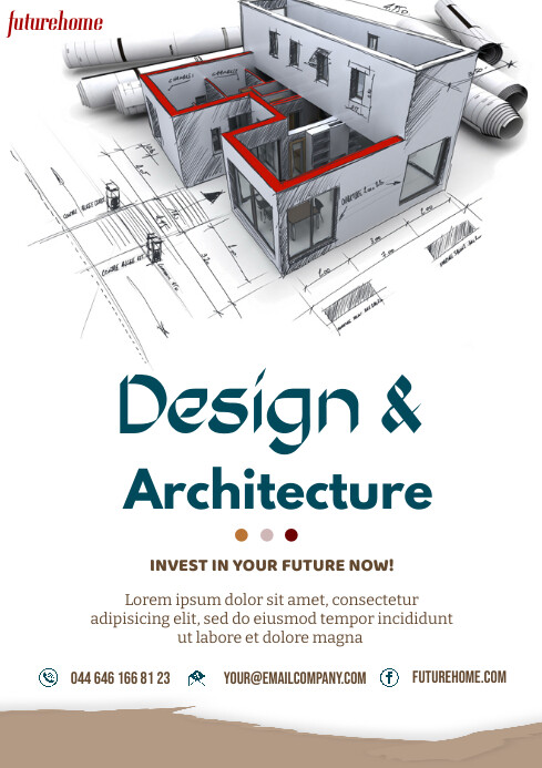 Professional Design & Architecture A4 template