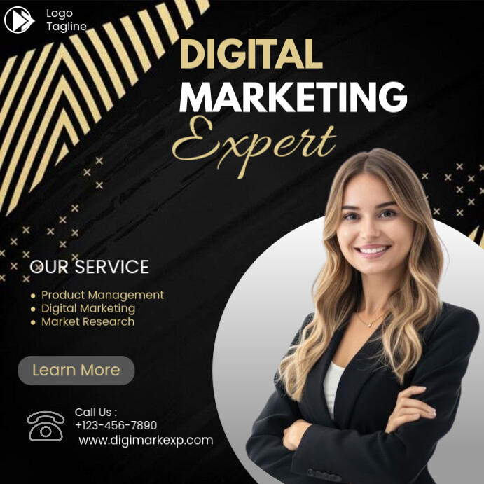 Copy of Professional Digital Marketing Expert Instagram Post | PosterMyWall