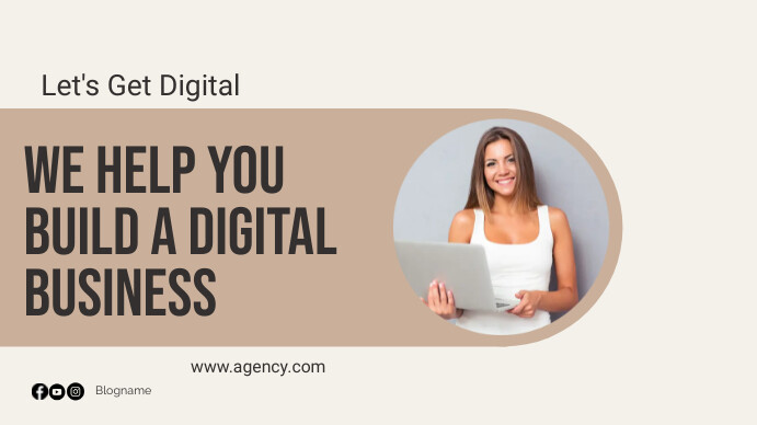 Professional Digital Marketing Flyer Presenta Apresentação (16:9) template