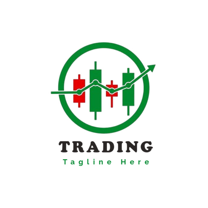 Professional Digital Trading Chart Logo template