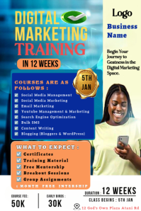 Digital Skills Training A2 Template | PosterMyWall