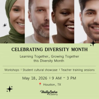 Professional Diversity Month Celebration Square Video สี่เหลี่ยมจัตุรัส (1:1) template