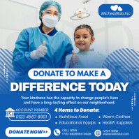 Professional Donate And Make A Difference By Funding Our Organization Instagram Post template