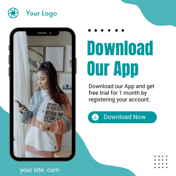 Copy of Professional Download Our App Instagram Post | PosterMyWall