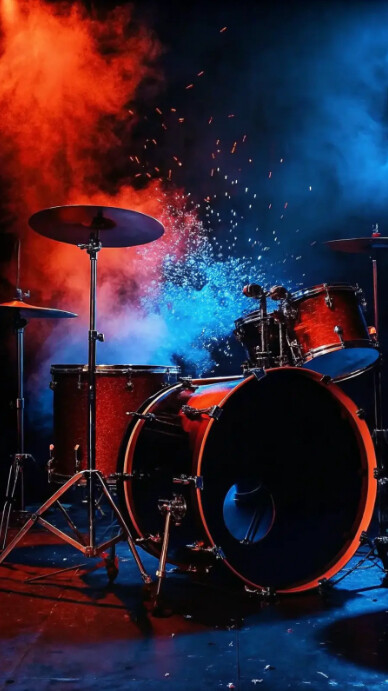 Professional Drumroll Explosion Background Instagram Story template