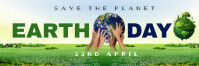 Professional Earth Day  Twitter Banner template