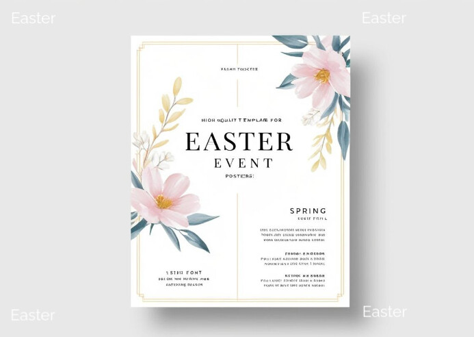 Professional Easter Postcard Template | PosterMyWall