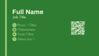 Professional Editable Green Agriculture Business Card – Eco-friendly Design Business Card template