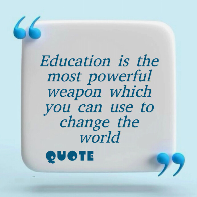 Copy of Professional Educational Quote Instagram Post | PosterMyWall