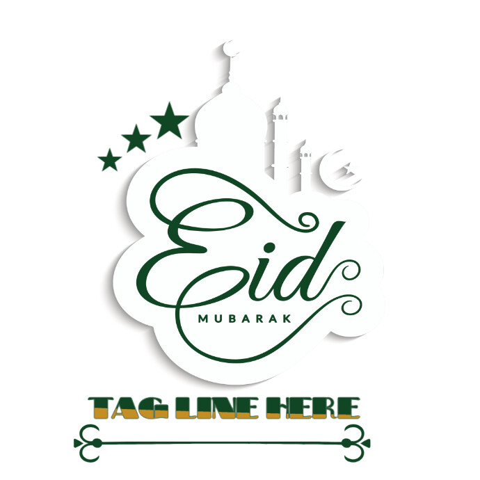 Professional  Eid Logo Logo Logótipo template