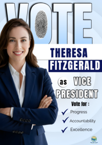 White Student Election Campaign A4 Template