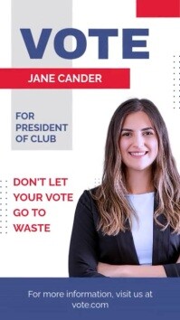 Professional Election Flyer Instagram Reel template