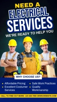 Professional Electrical Services Ads Instagram Reel template