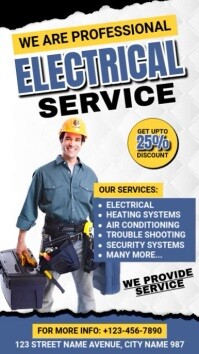 Professional Electrical Services Facebook Story template