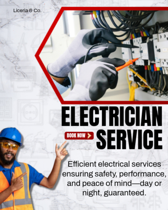 Professional Electrician Services Near You | Fast & Reliable Template ...