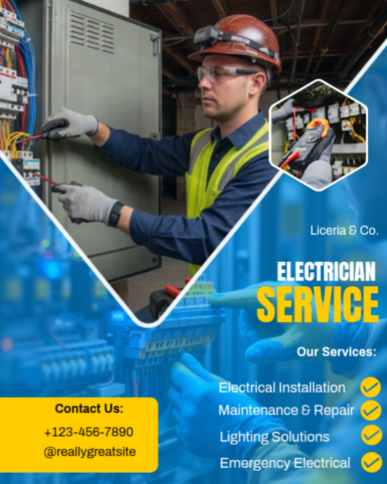 Professional Electrician Services Near You | Fast & Reliable Template ...