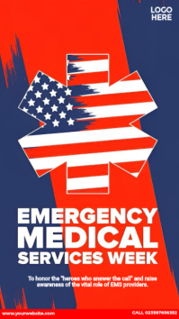 Professional Emergency Medical Services Week Instagram-Story template