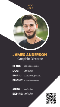 Sort Employee ID Card Instagram Story Template