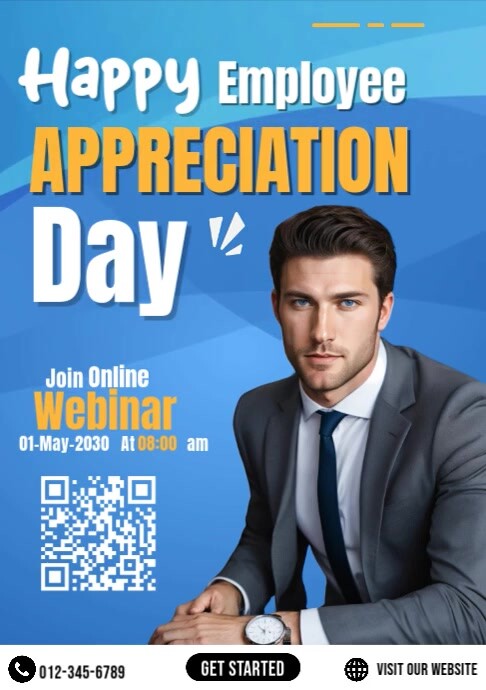 Professional Employee Cheers A4 template