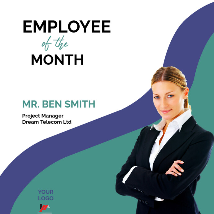 Professional Employee Of The Month Instagram Post Template | PosterMyWall
