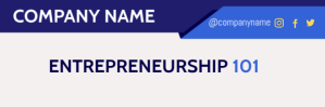 สีขาว Professional Entrepreneurship Email Header Email Header Template