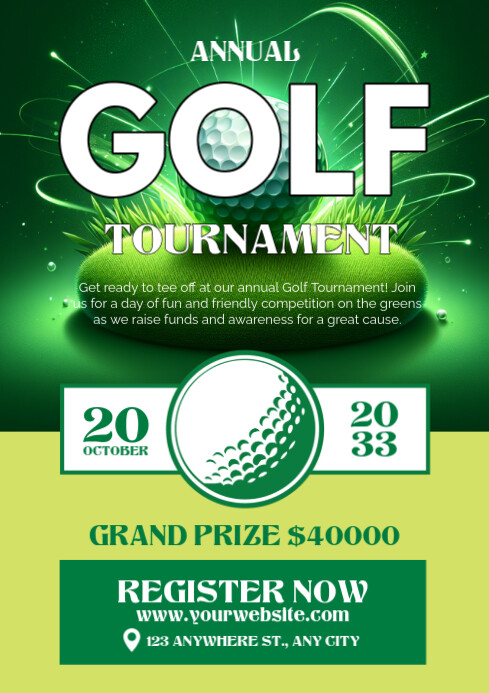 Professional Event Graphics Custom Golf Flyer Template | PosterMyWall
