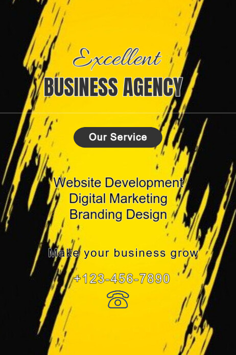 Professional Excellent Business Agency Poster Cartaz template