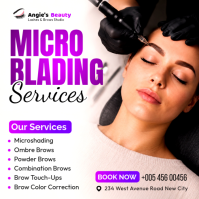 Putih Microblading Services Instagram Post Template