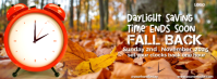 Professional Fall Back Reminders Facebook Cover Photo template