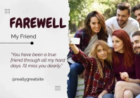 Professional Farewell Poster Template A2