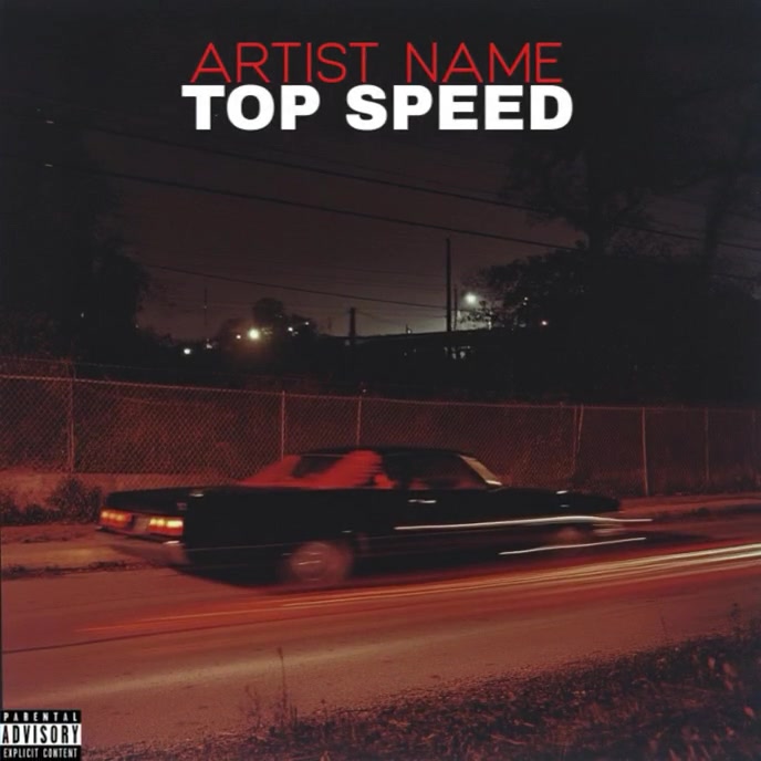 Copy of Professional Fast Car Rap. Hip Hop. Mixtape. Album Cover ...