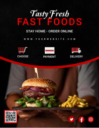 Professional Fast Food Flyer (us Letter) template