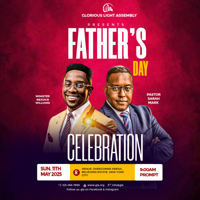 Copy of Professional Father's Day Celebration Instagram Post | PosterMyWall