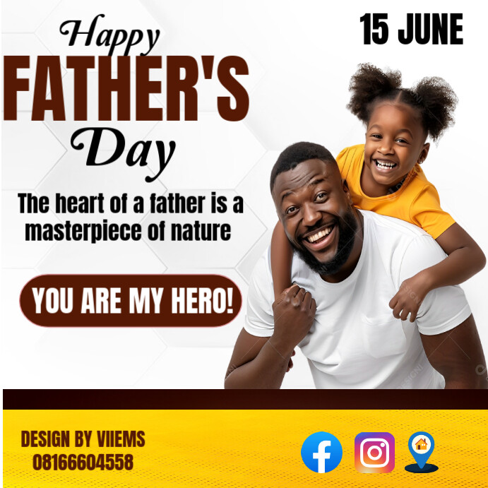 Copy of Professional Father's Day Design Instagram Post | PosterMyWall