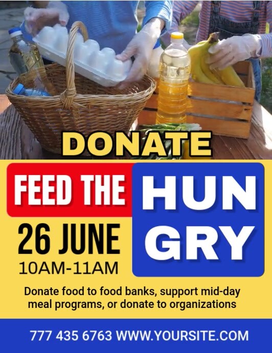 Professional Feed The Homeless Flyer (us Letter) template