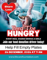 Professional Feed The Hungry Flyer (us Letter) template