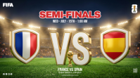 Professional FIFA Semi-Finals YouTube Thumbnail template