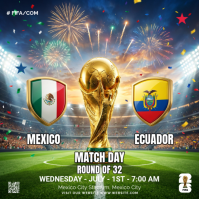 FIFA World Cup Match Publicación de Instagram Template