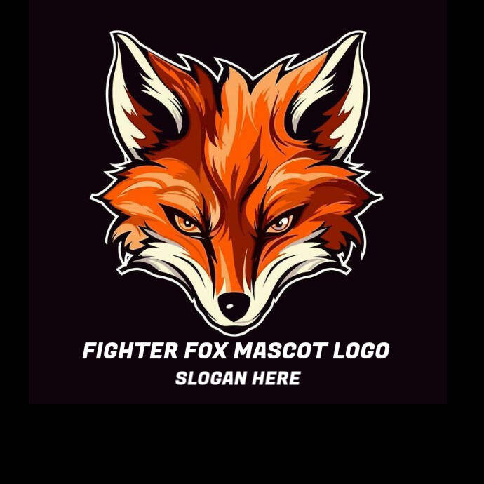 Professional Fighter Fox Mascot Logo Logo template