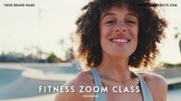 Professional Fitness Presentation | Zoom Background template