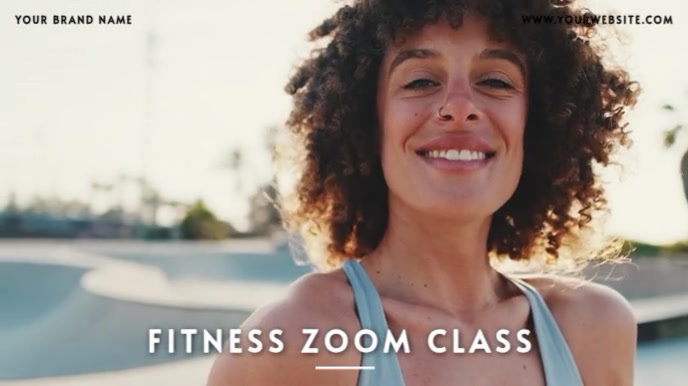 Professional Fitness Presentation | Zoom Background Apresentação (16:9) template
