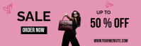 Rød Professional Flash Sale Promotion Email Header Nagłówek wiadomości e-mail Template