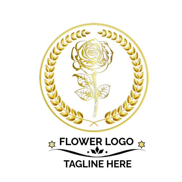 Professional Flower Logo   Flower flyer  flyer template Logótipo