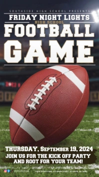 Professional Friday Night Lights, High School Historia de Instagram template
