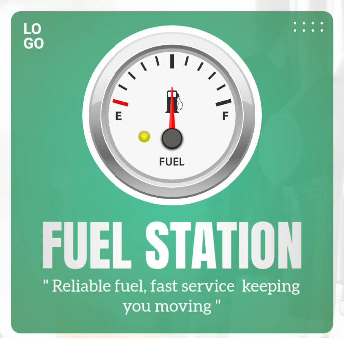 Professional Fuel Station Instagram Post Template | PosterMyWall